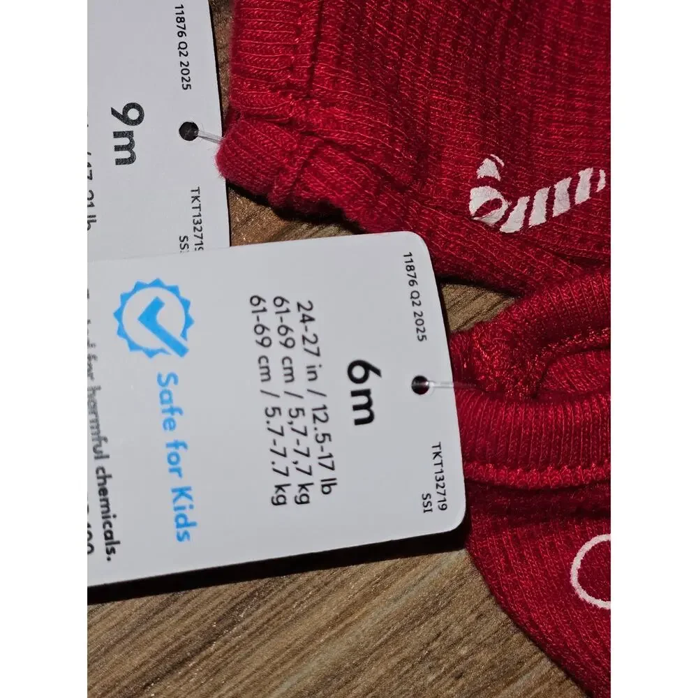 Carter's Red Christmas Sleeper NWT Size 6 months